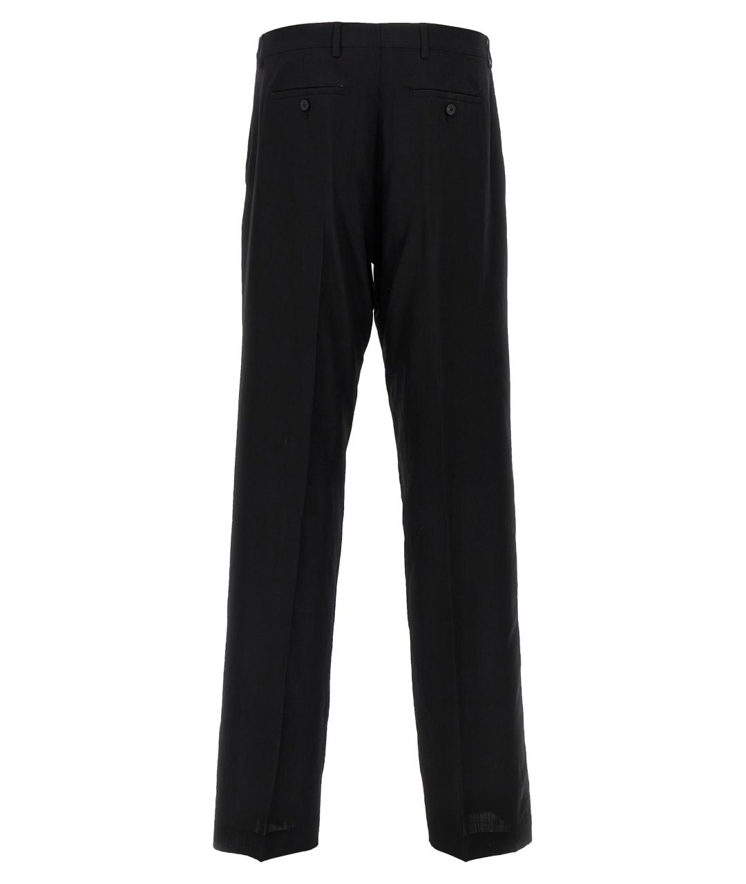 RICK OWENS Черные шерстяные повседневные брюки, фото 2
