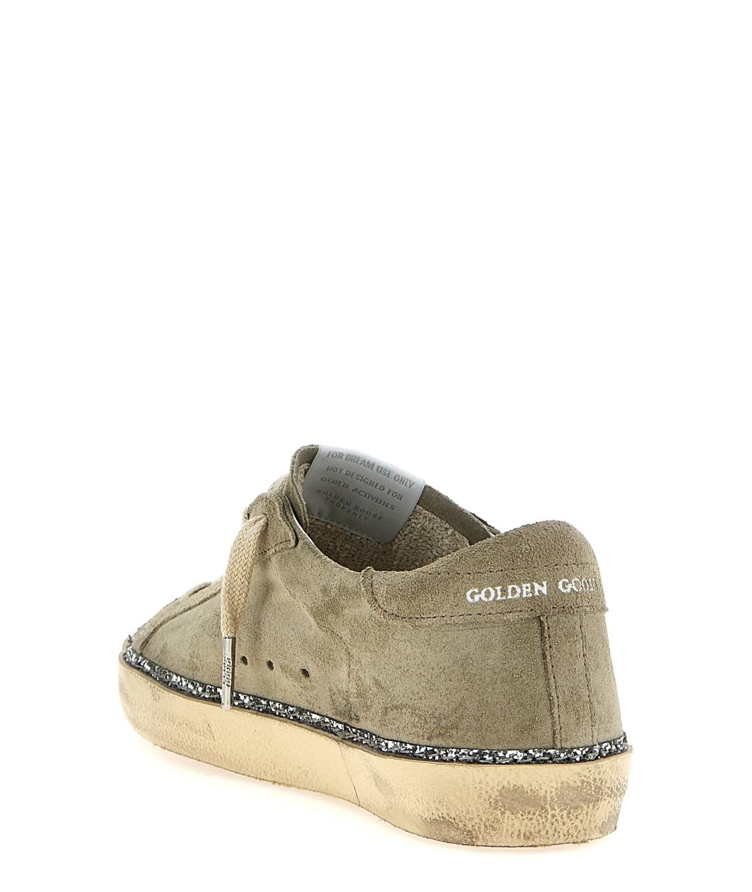 GOLDEN GOOSE DELUXE BRAND Бежевые замшевые кеды, фото 3