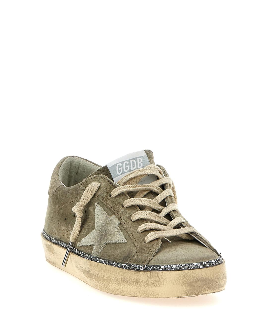 GOLDEN GOOSE DELUXE BRAND Бежевые замшевые кеды, фото 2