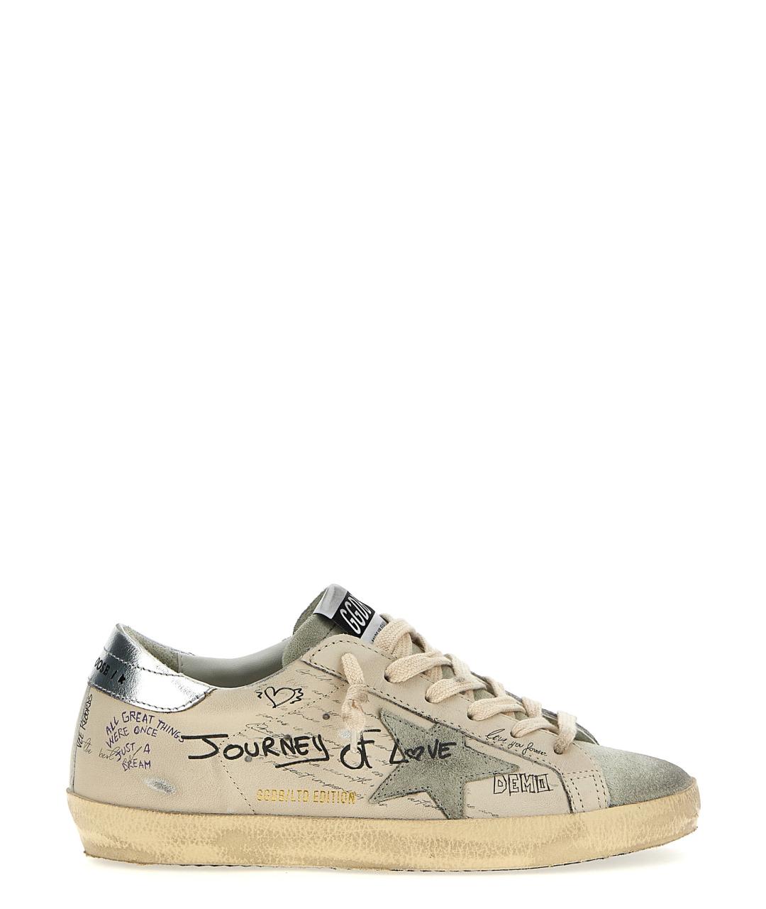 GOLDEN GOOSE DELUXE BRAND Белые кожаные кеды, фото 1