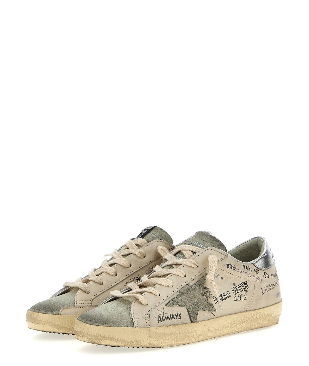 GOLDEN GOOSE DELUXE BRAND Белые кожаные кеды, фото 2