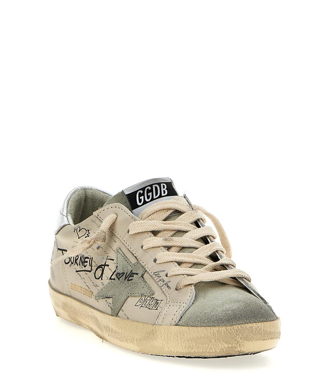 GOLDEN GOOSE DELUXE BRAND Белые кожаные кеды, фото 3