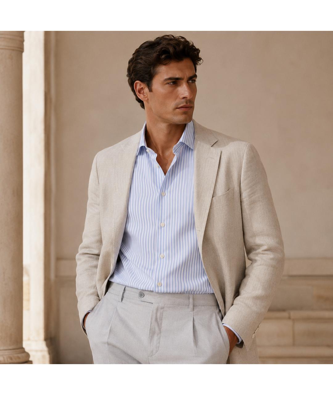 KITON Мульти хлопковая классическая рубашка, фото 5
