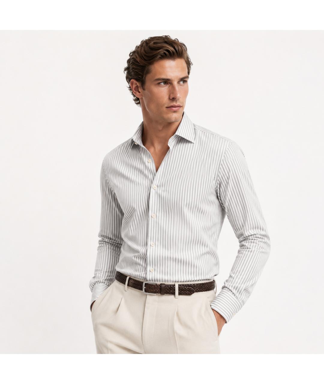 KITON Мульти хлопковая классическая рубашка, фото 5