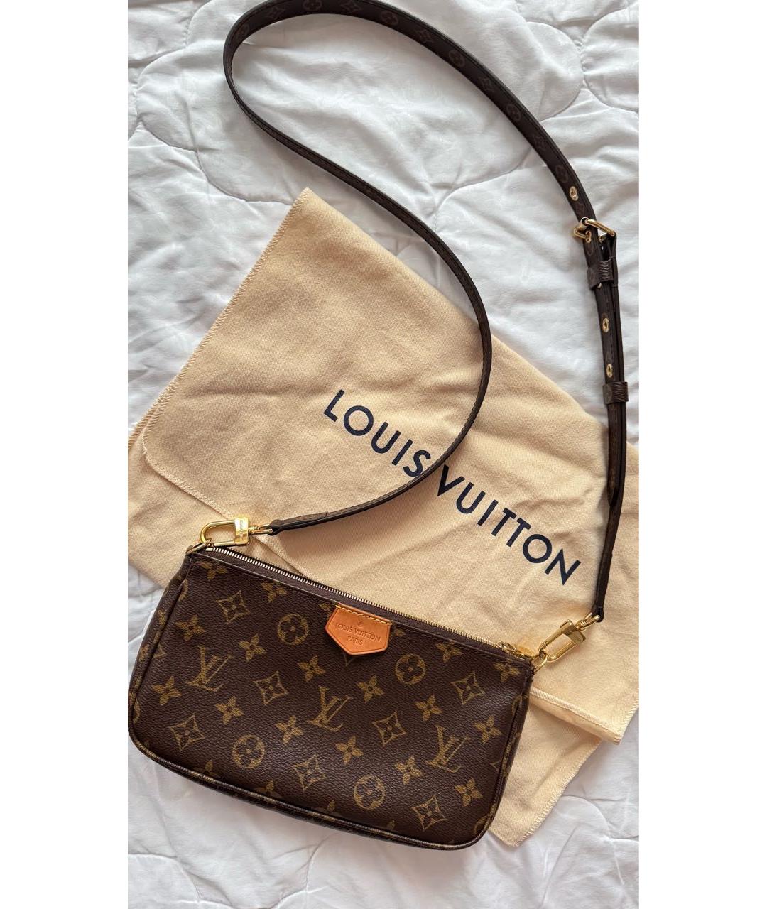 LOUIS VUITTON Коричневая сумка через плечо, фото 2