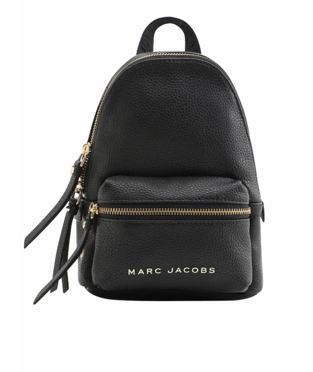 MARC JACOBS Черный кожаный рюкзак, фото 1