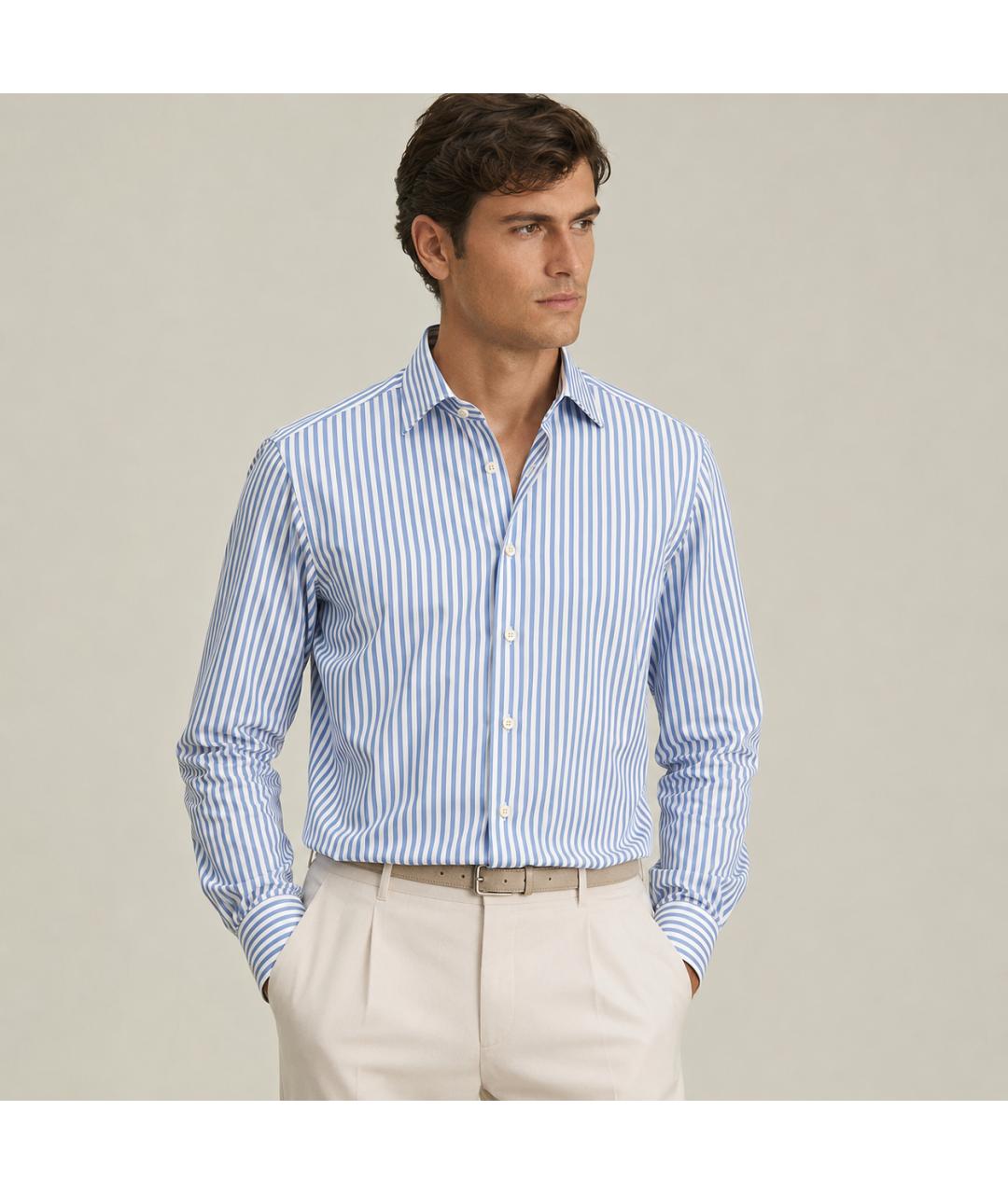 KITON Мульти хлопковая классическая рубашка, фото 6