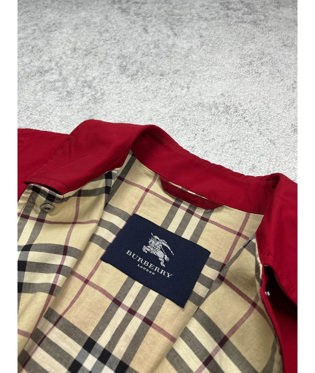 BURBERRY Красный тренч/плащ, фото 6