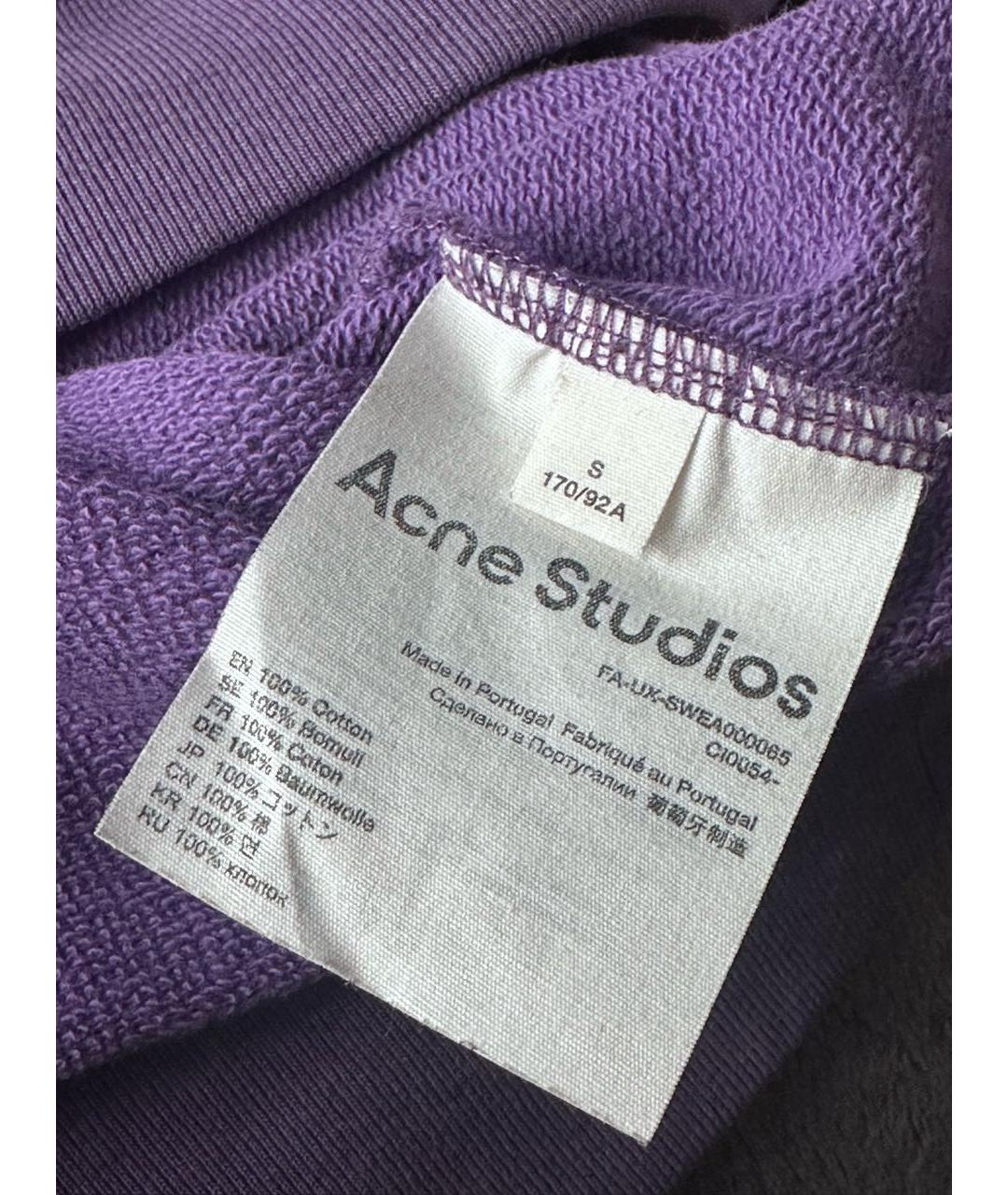 ACNE STUDIOS Фиолетовый хлопковый джемпер / свитер, фото 6