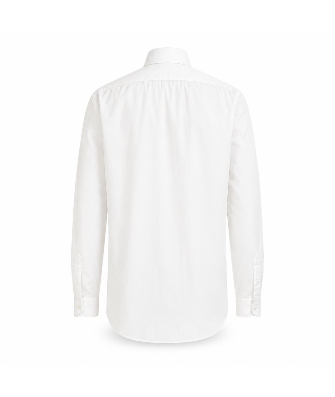 KITON Белая хлопковая классическая рубашка, фото 3