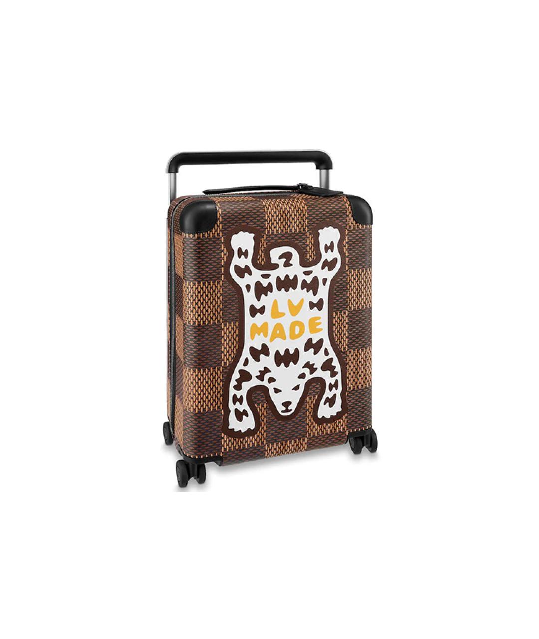 LOUIS VUITTON Коричневый чемодан, фото 6