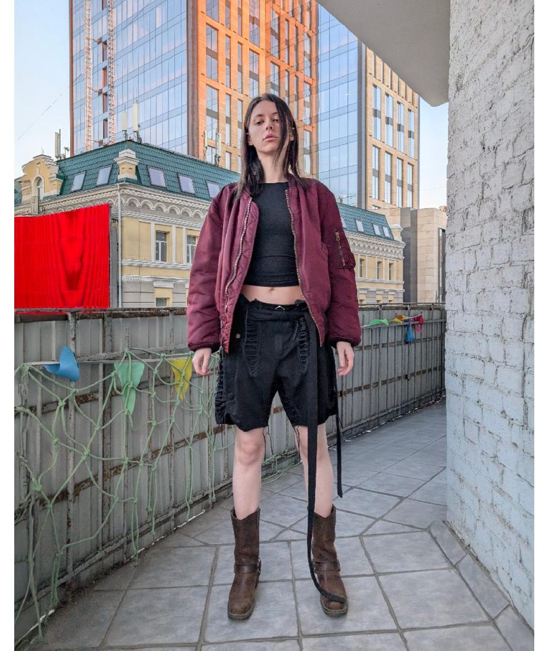 SAINT LAURENT Черные хлопковые шорты, фото 7
