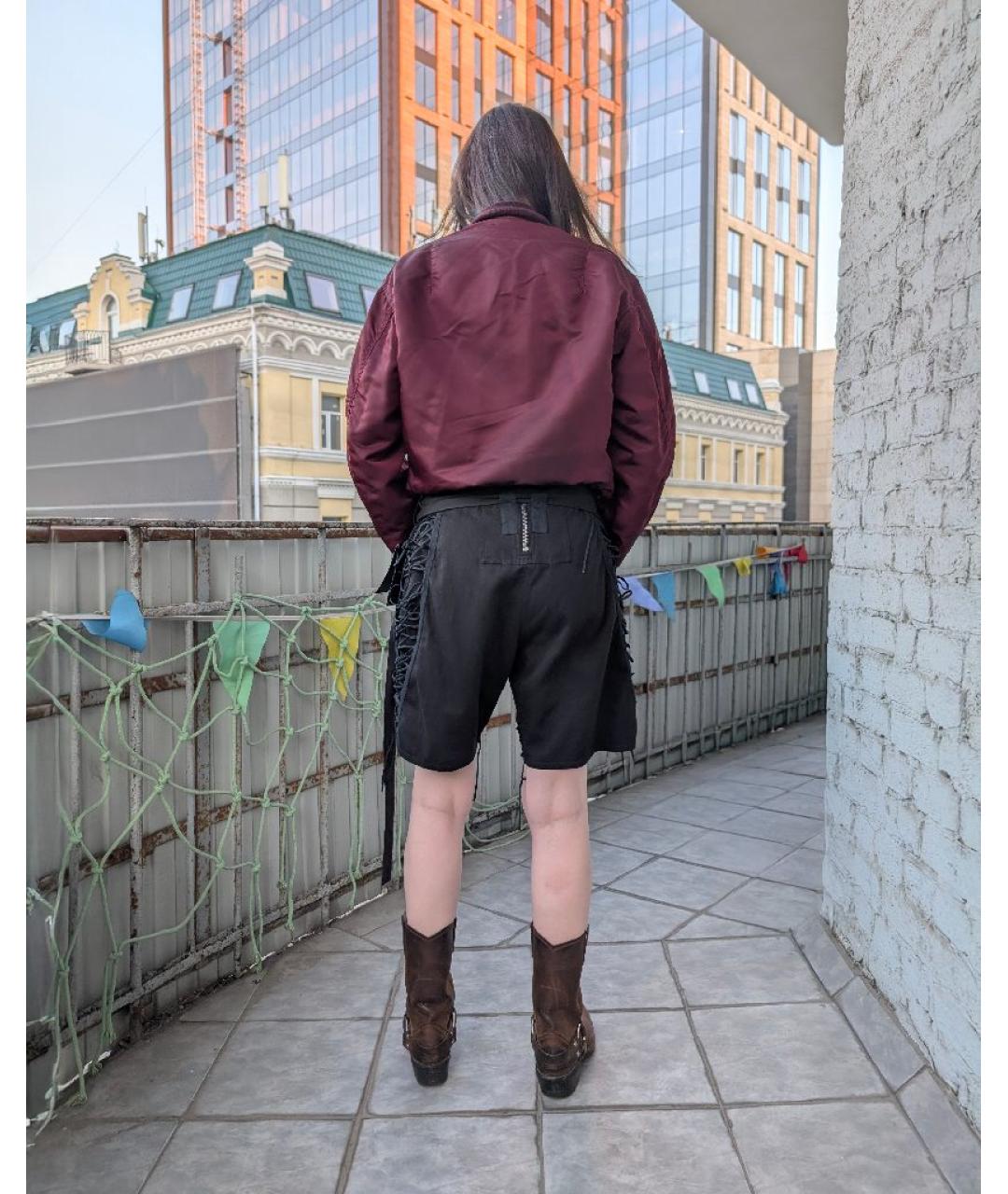SAINT LAURENT Черные хлопковые шорты, фото 9