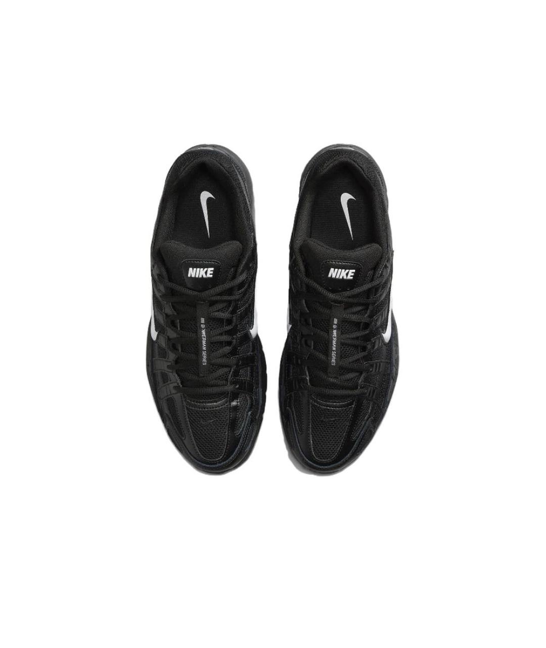 NIKE Черные текстильные низкие кроссовки / кеды, фото 3
