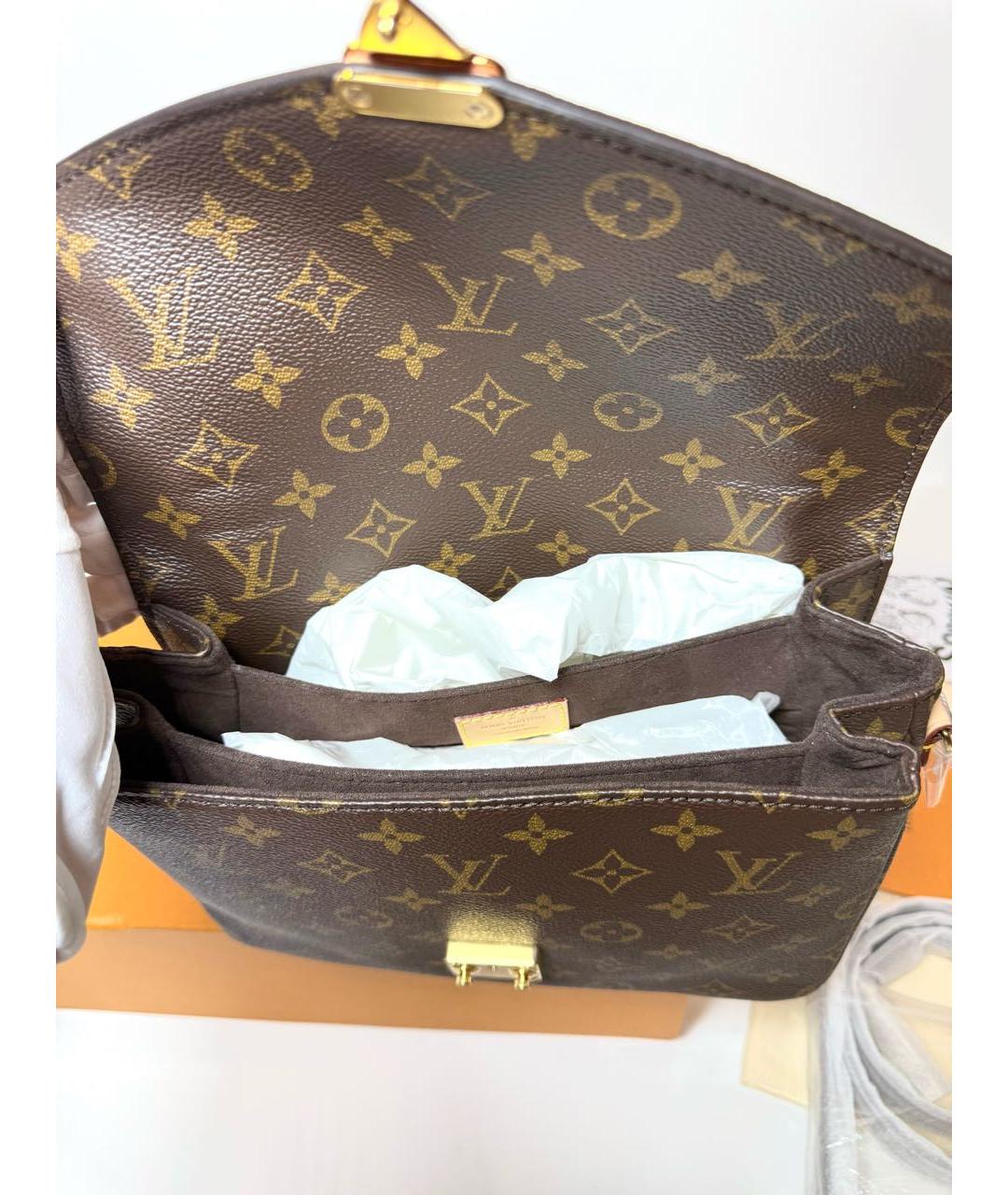 LOUIS VUITTON Коричневая сумка через плечо, фото 4