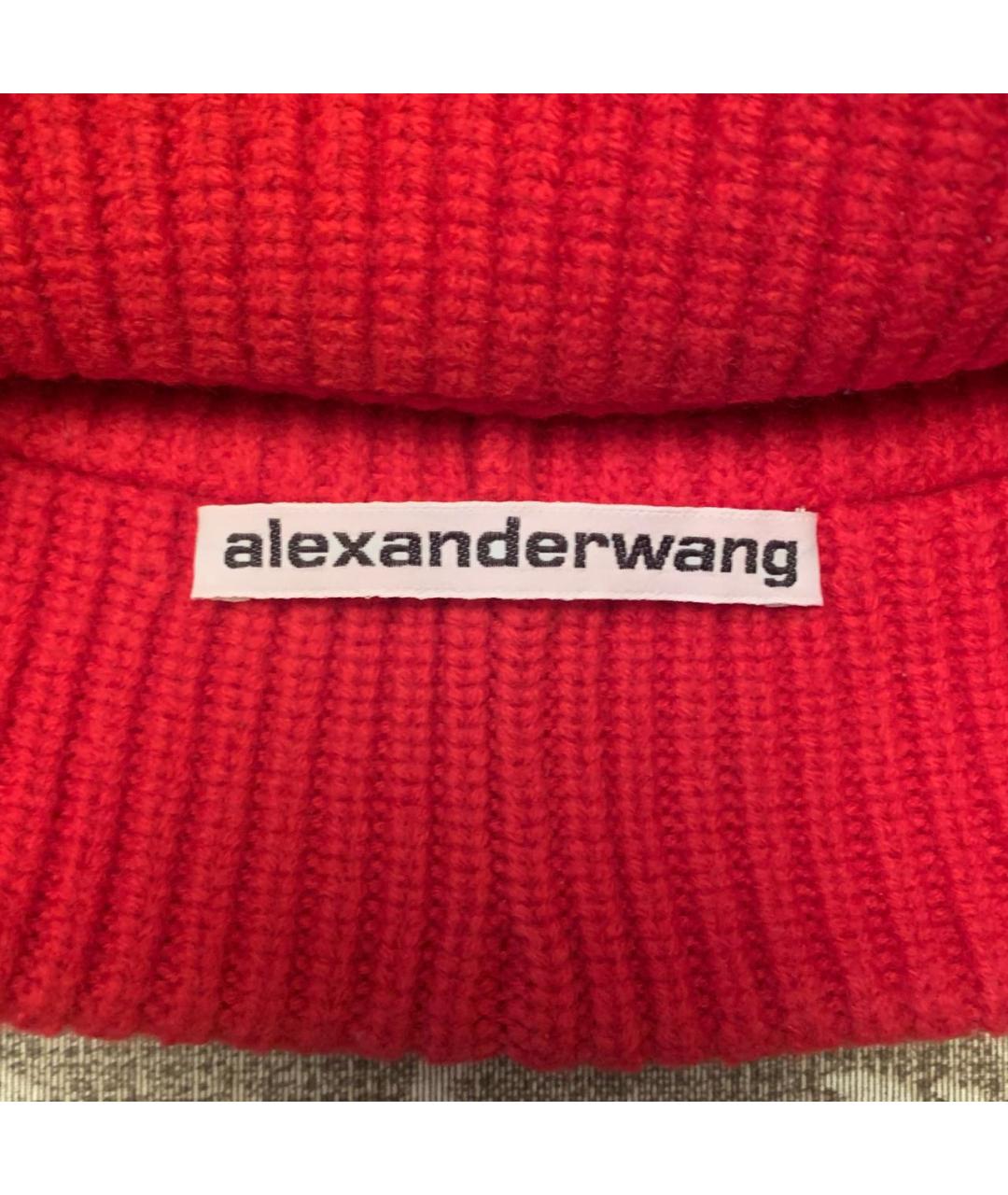 ALEXANDER WANG Красная шерстяная шапка, фото 4