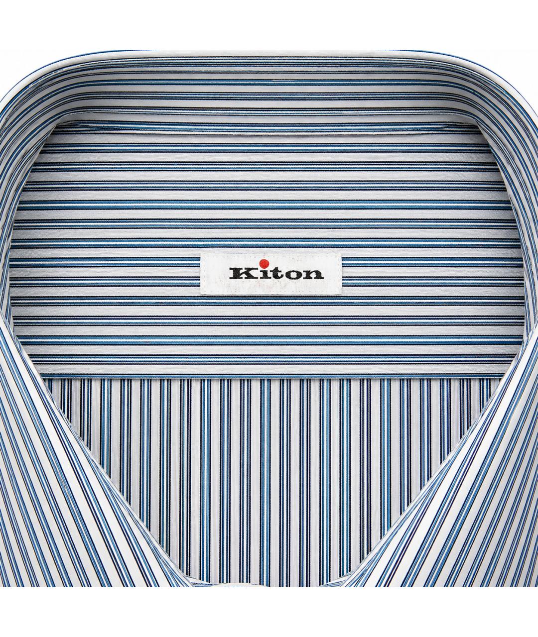 KITON Мульти хлопковая классическая рубашка, фото 5