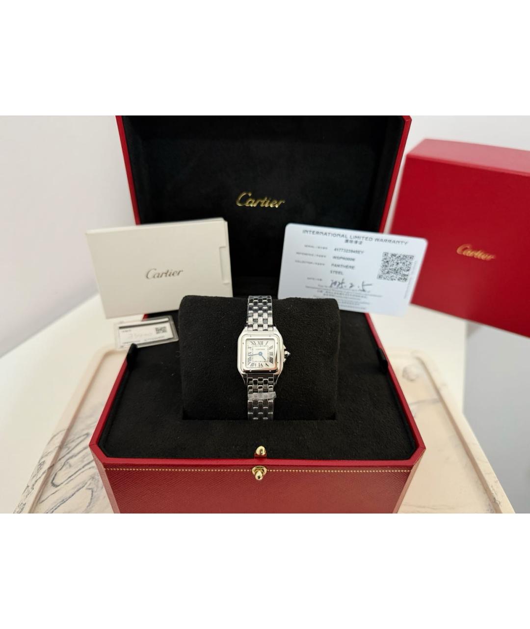 CARTIER Серебряные металлические часы, фото 5