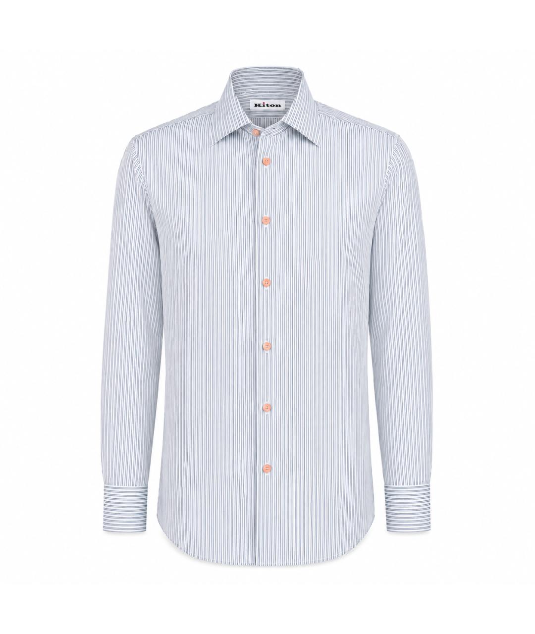 KITON Мульти хлопковая классическая рубашка, фото 1