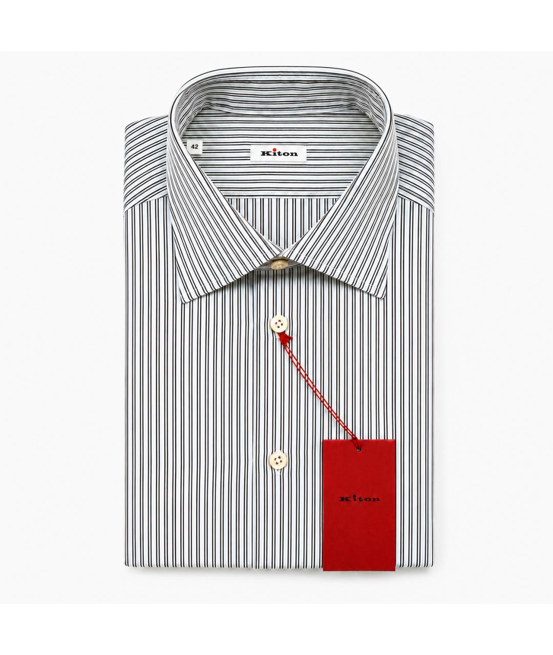 KITON Мульти хлопковая классическая рубашка, фото 5