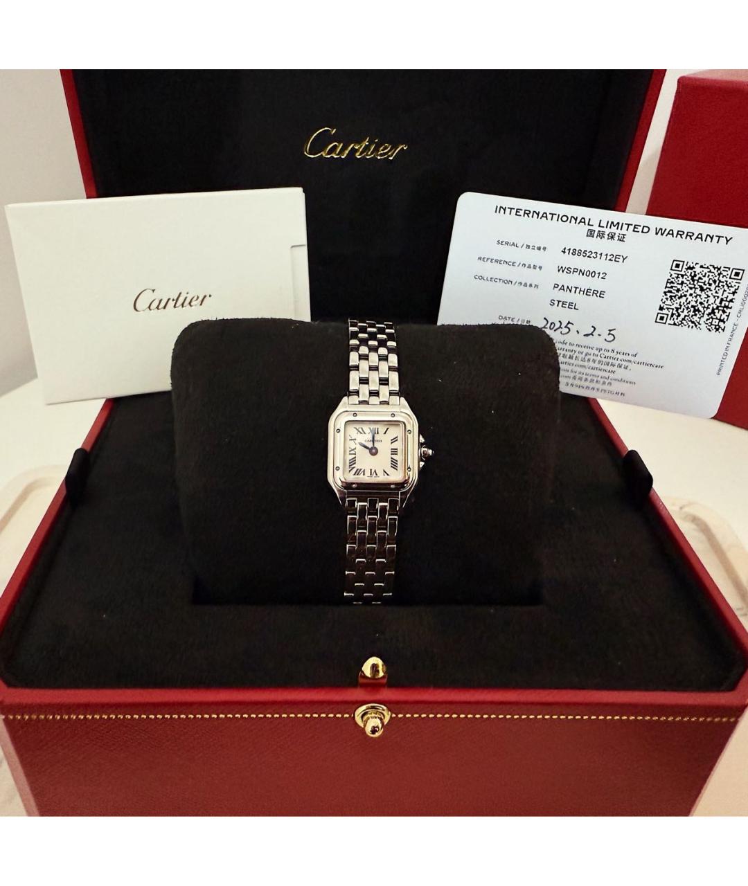 CARTIER Серебряные металлические часы, фото 5