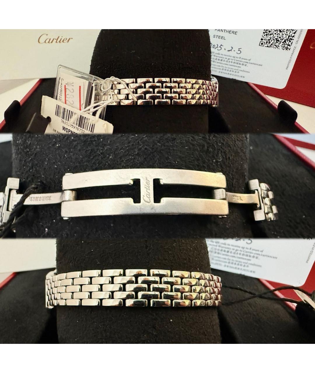 CARTIER Серебряные металлические часы, фото 4