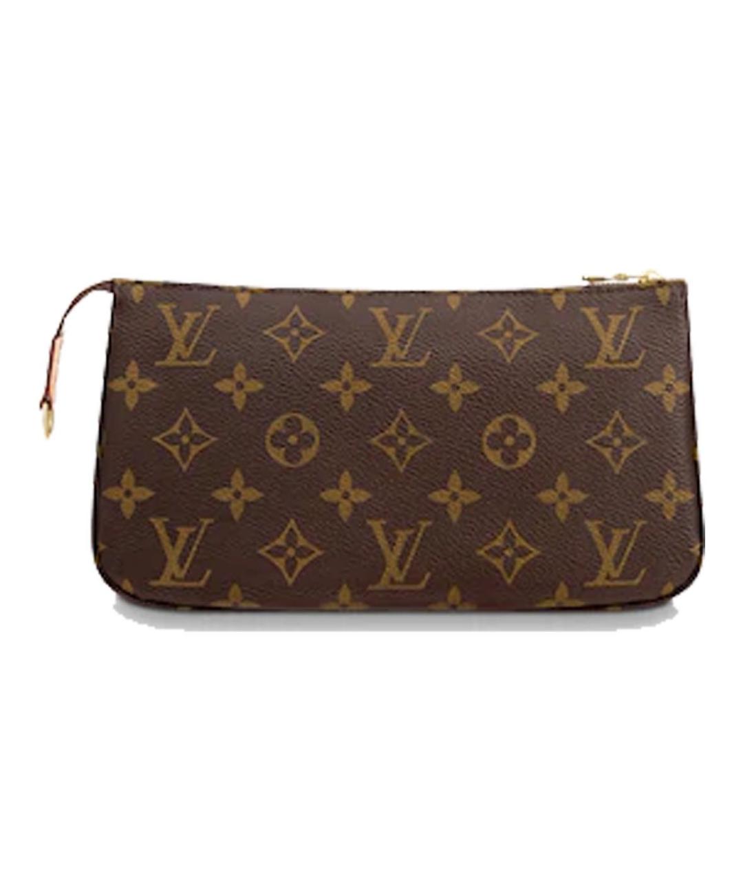 LOUIS VUITTON Коричневая кожаная сумка через плечо, фото 2