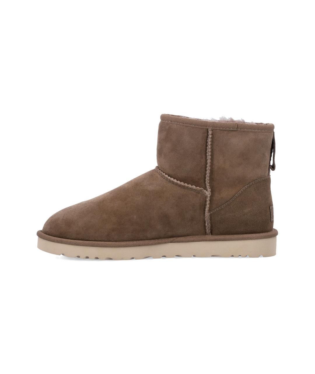 UGG AUSTRALIA Хаки кожаные высокие ботинки, фото 3