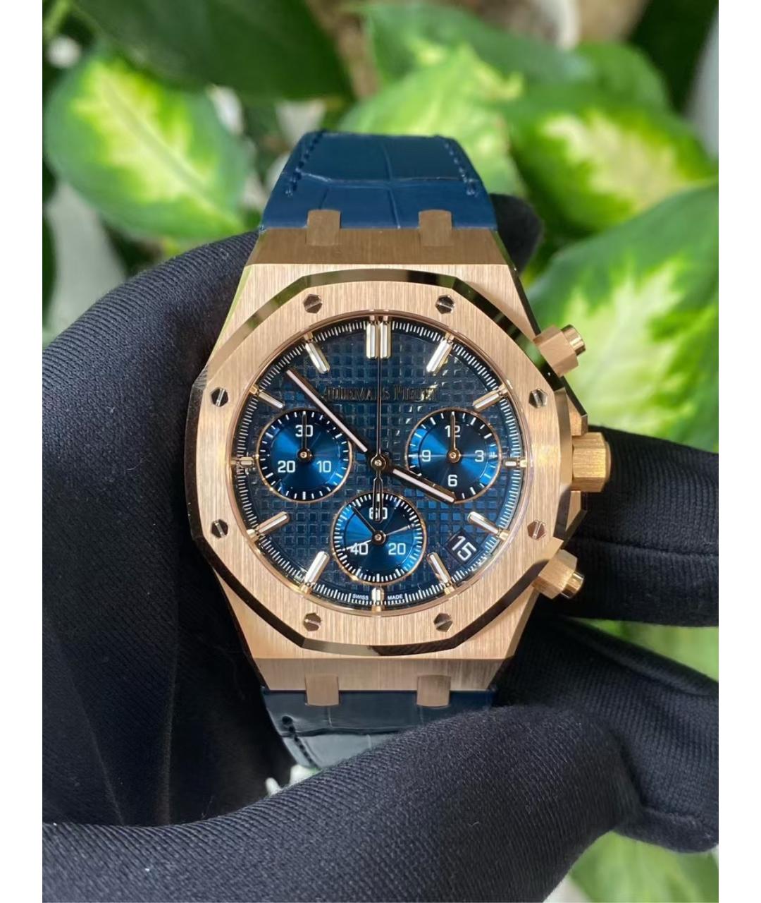 Audemars Piguet Синие часы из розового золота, фото 2