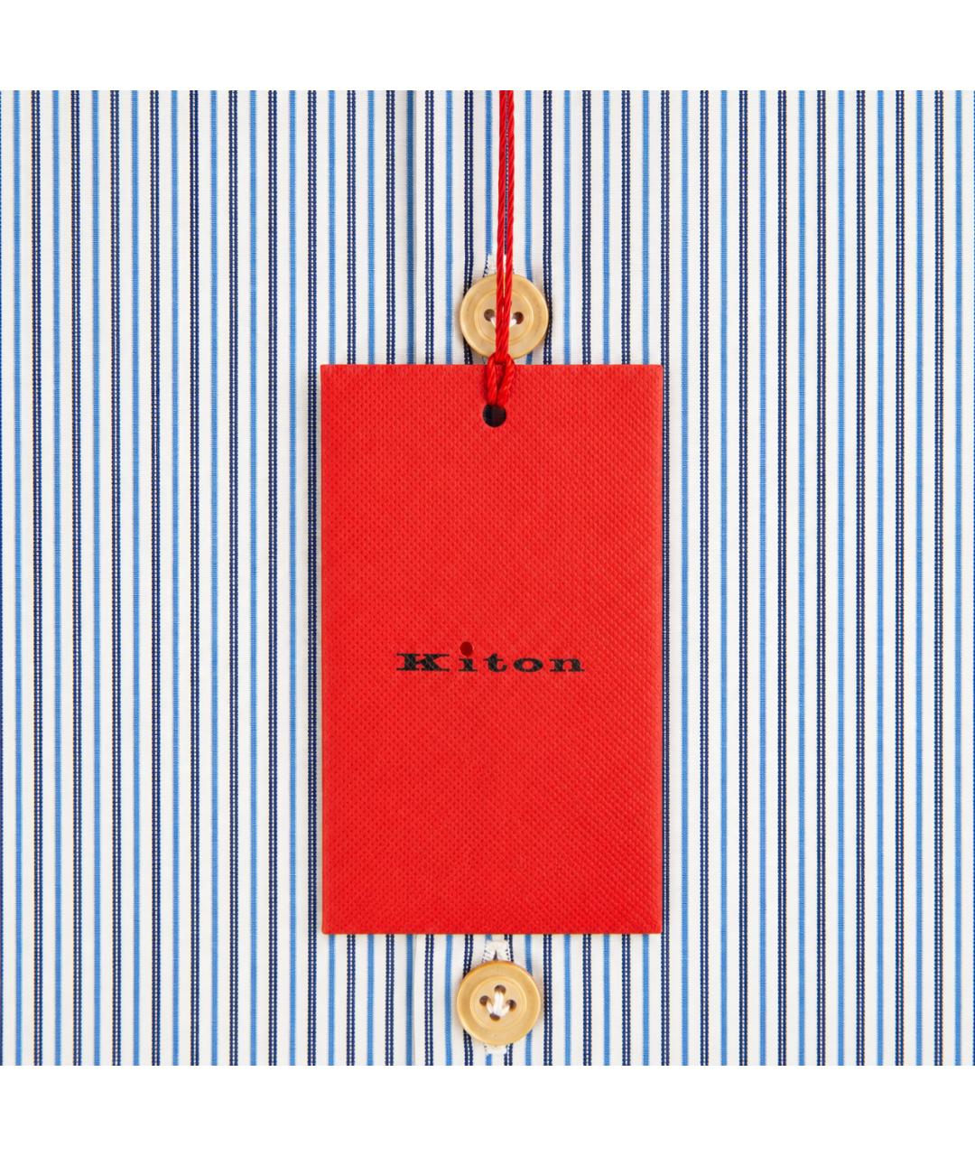 KITON Мульти хлопковая классическая рубашка, фото 4