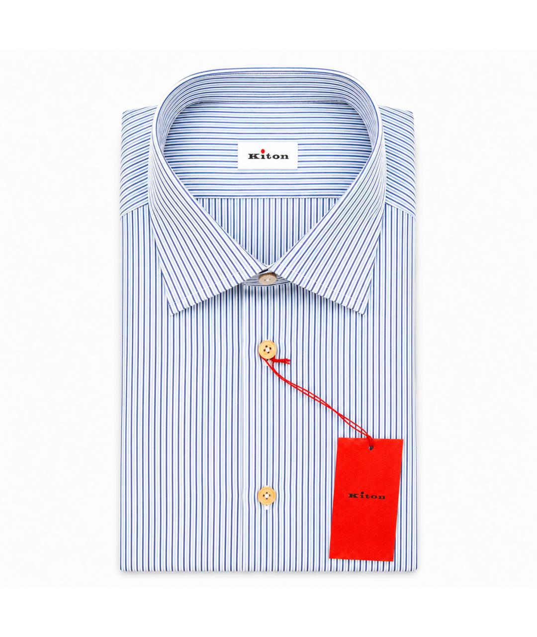 KITON Мульти хлопковая классическая рубашка, фото 5