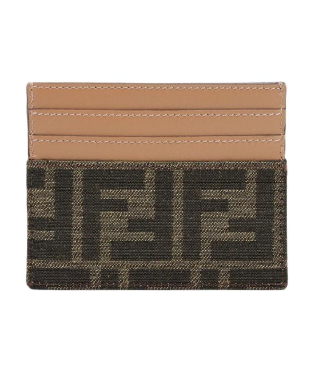 FENDI Коричневый кардхолдер, фото 1