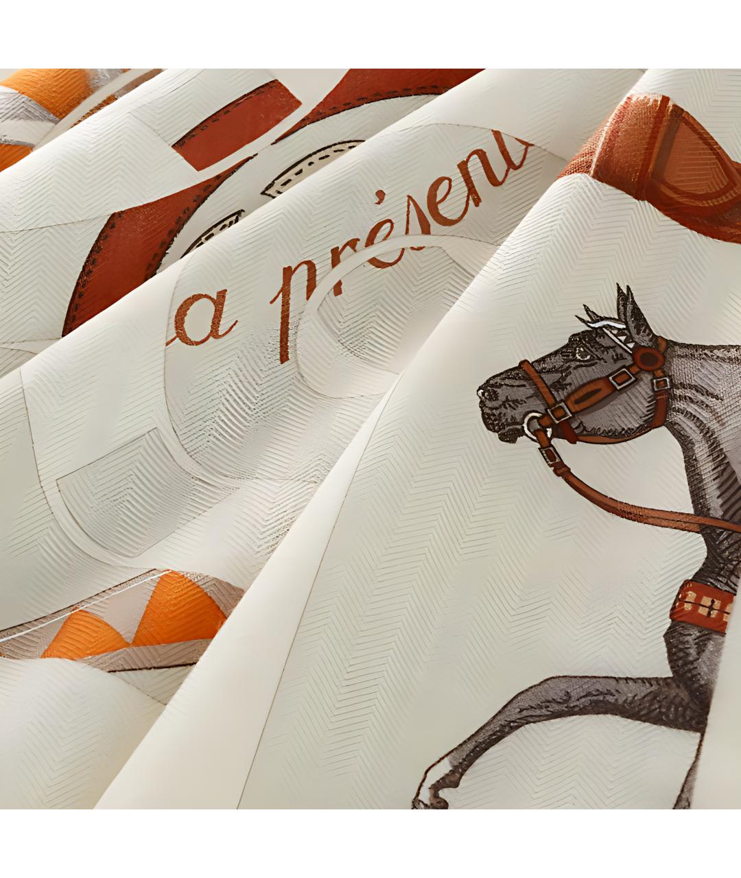 HERMES Мульти шелковый платок, фото 2