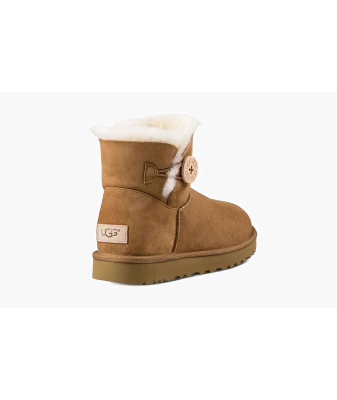 UGG AUSTRALIA Оранжевое замшевые ботинки, фото 2