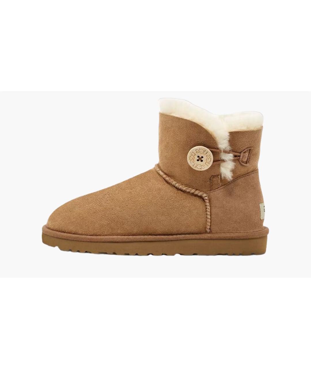 UGG AUSTRALIA Оранжевое замшевые ботинки, фото 7