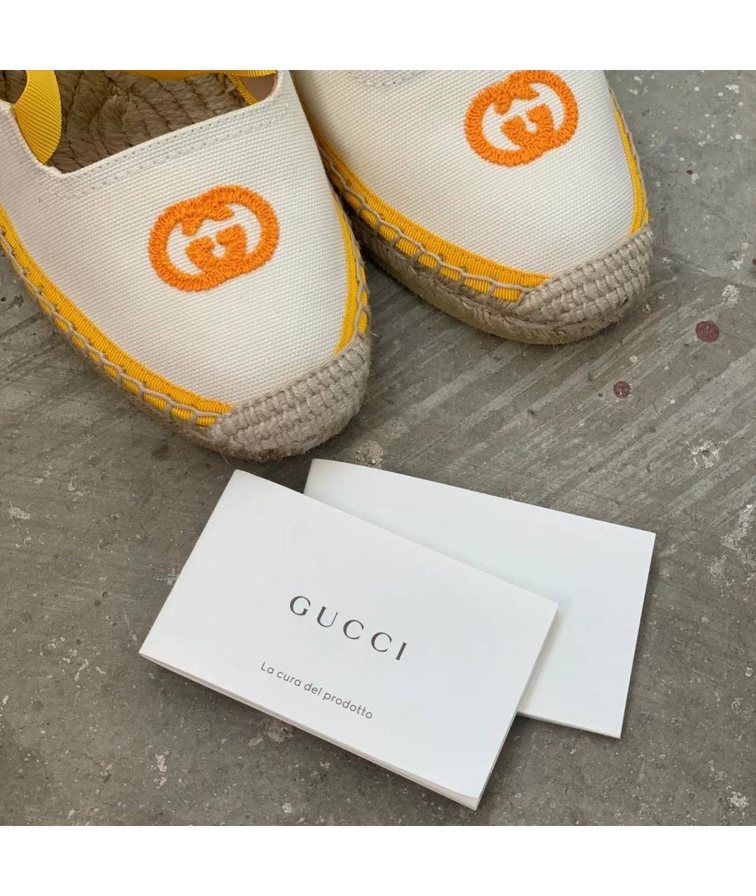 GUCCI Белые босоножки, фото 8