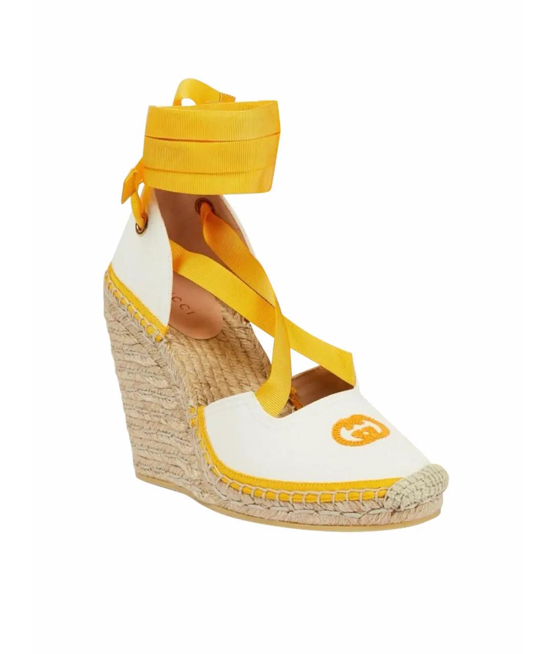 GUCCI Белые босоножки, фото 10