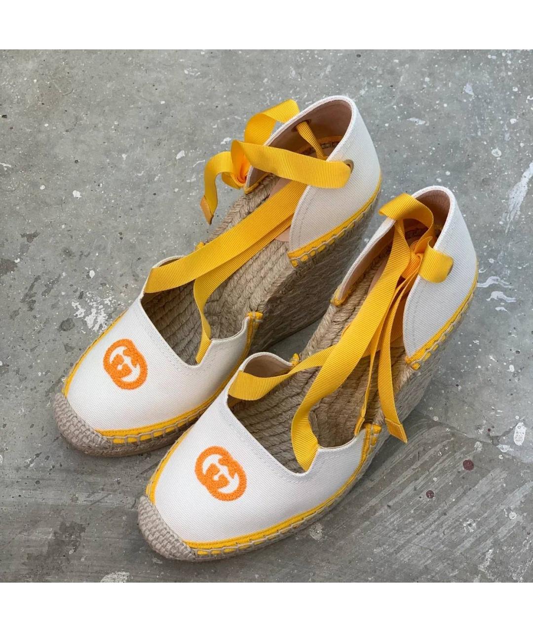 GUCCI Белые босоножки, фото 2