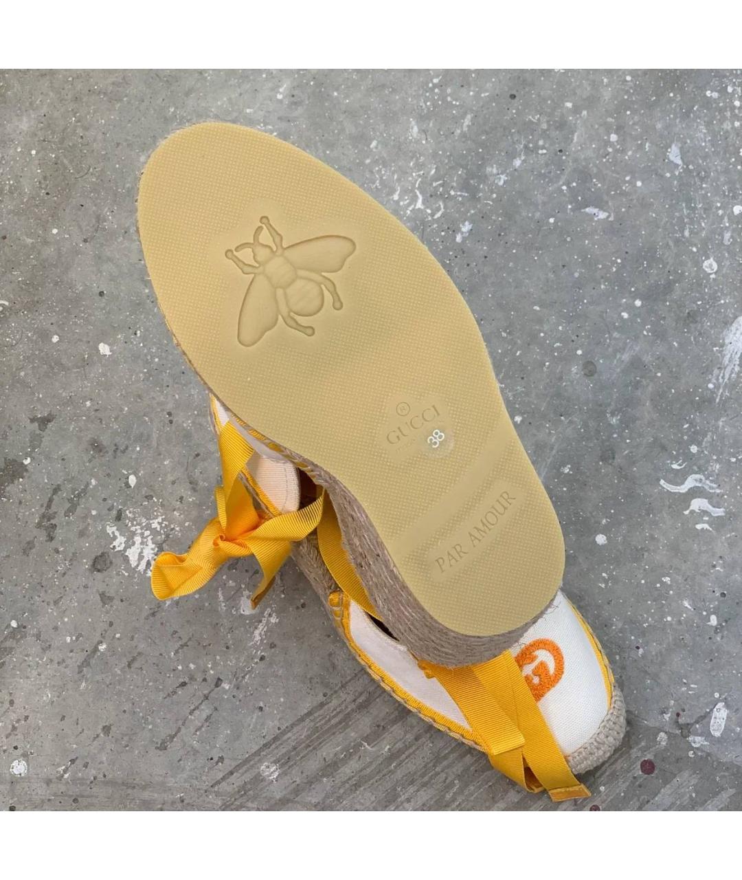 GUCCI Белые босоножки, фото 5