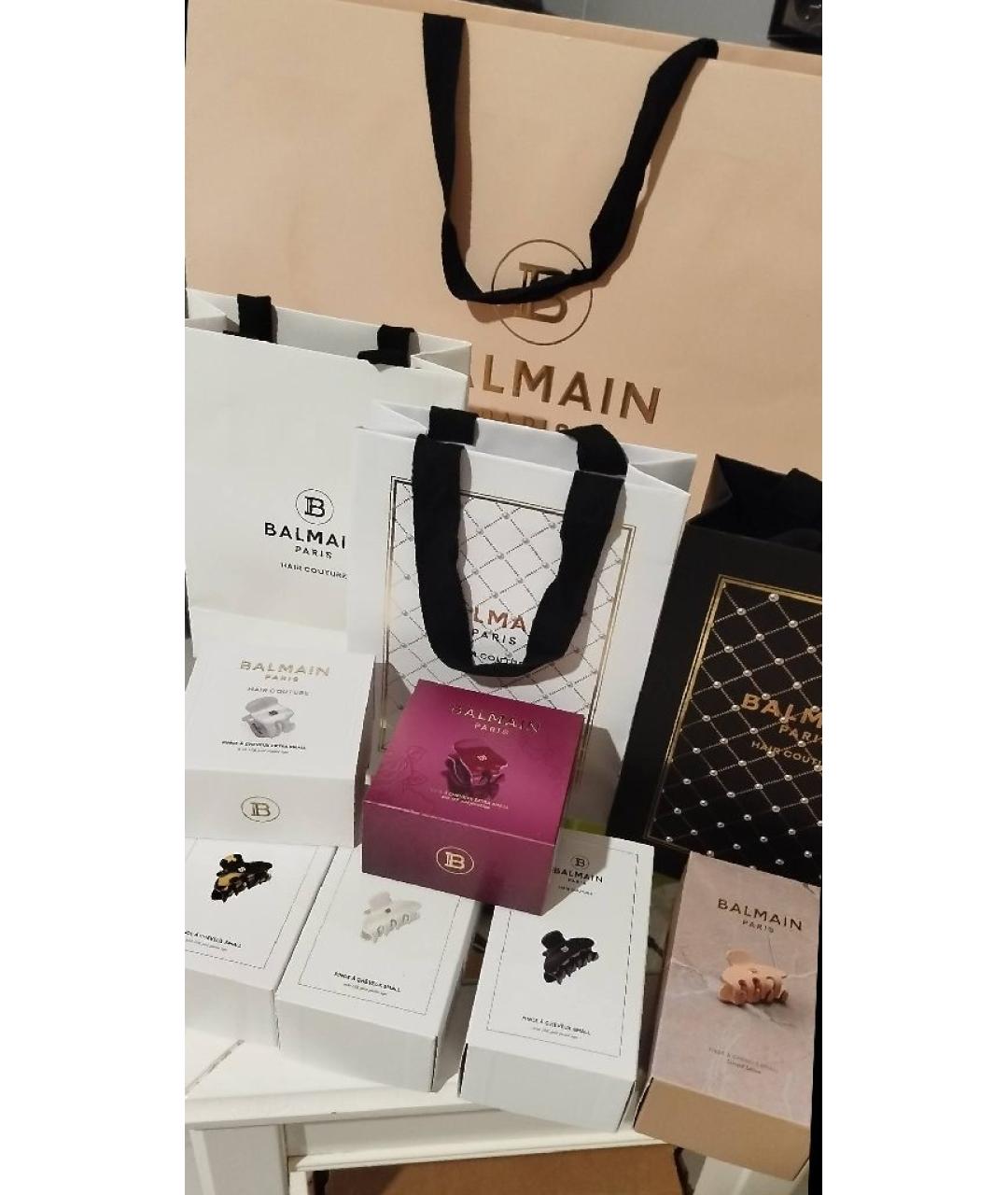 BALMAIN Бордовая заколка, фото 9