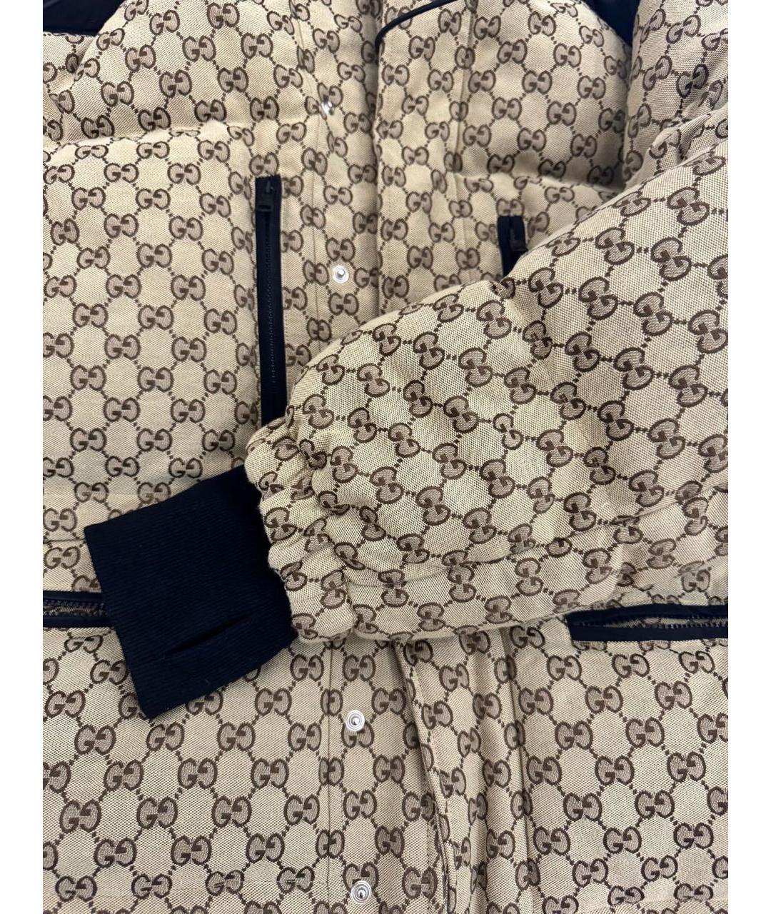GUCCI Бежевая хлопковая куртка, фото 2