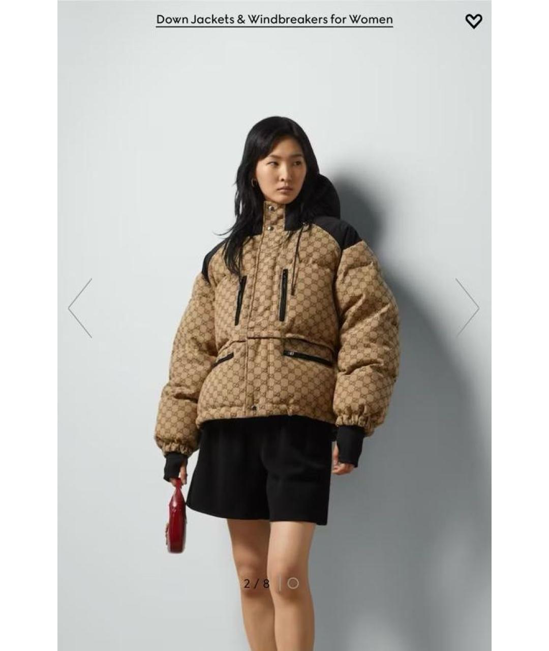 GUCCI Бежевая хлопковая куртка, фото 8