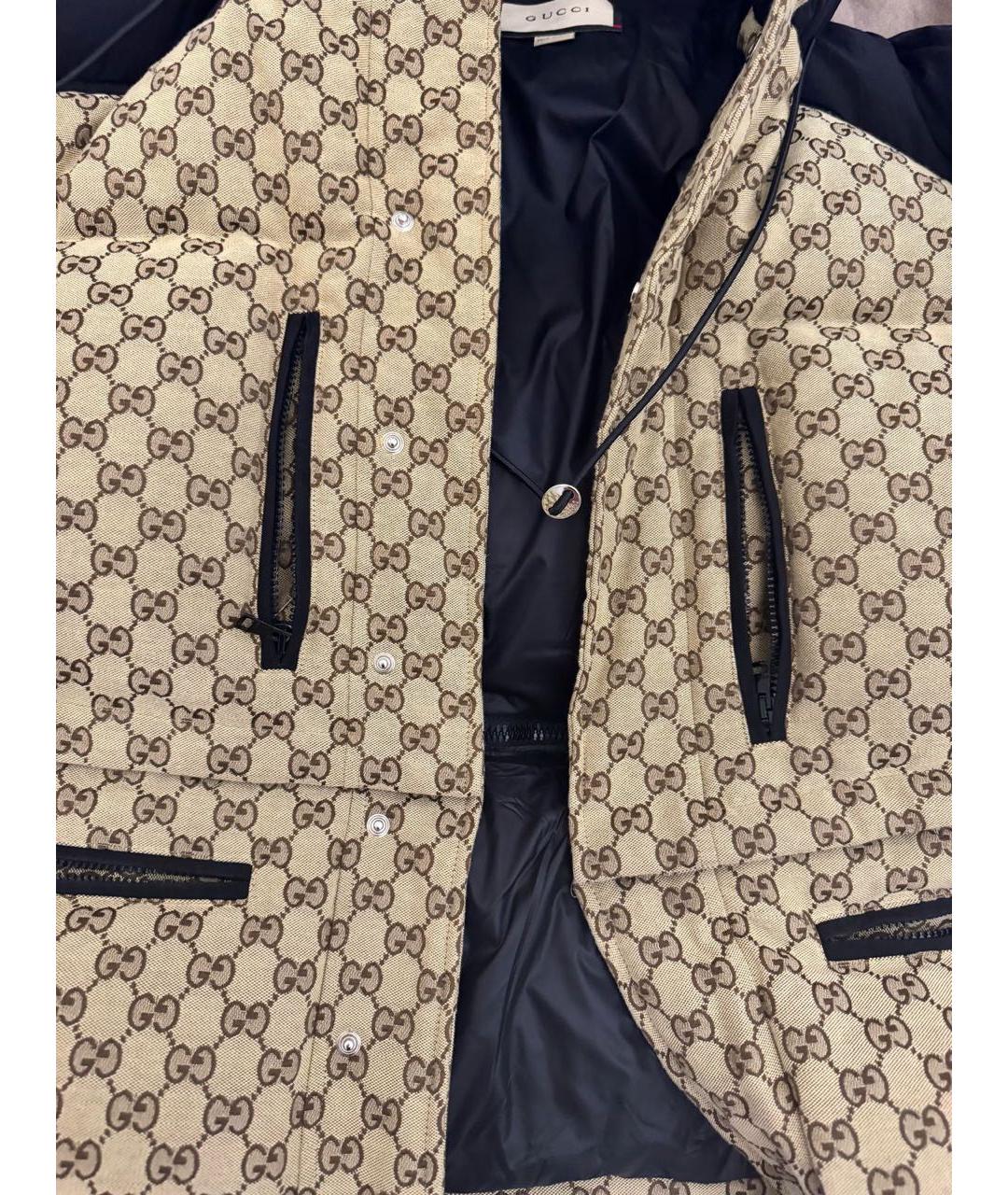 GUCCI Бежевая хлопковая куртка, фото 4