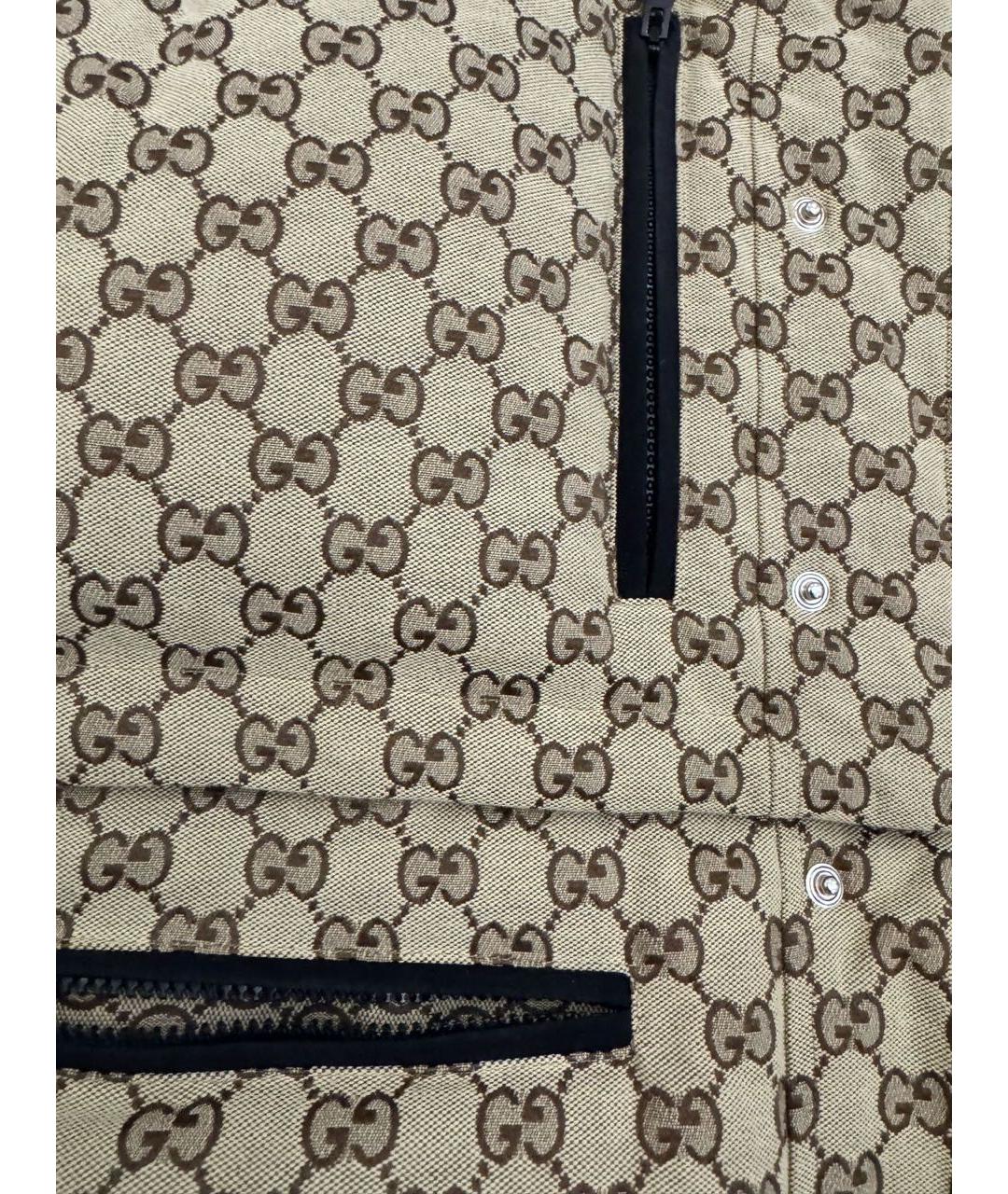 GUCCI Бежевая хлопковая куртка, фото 3