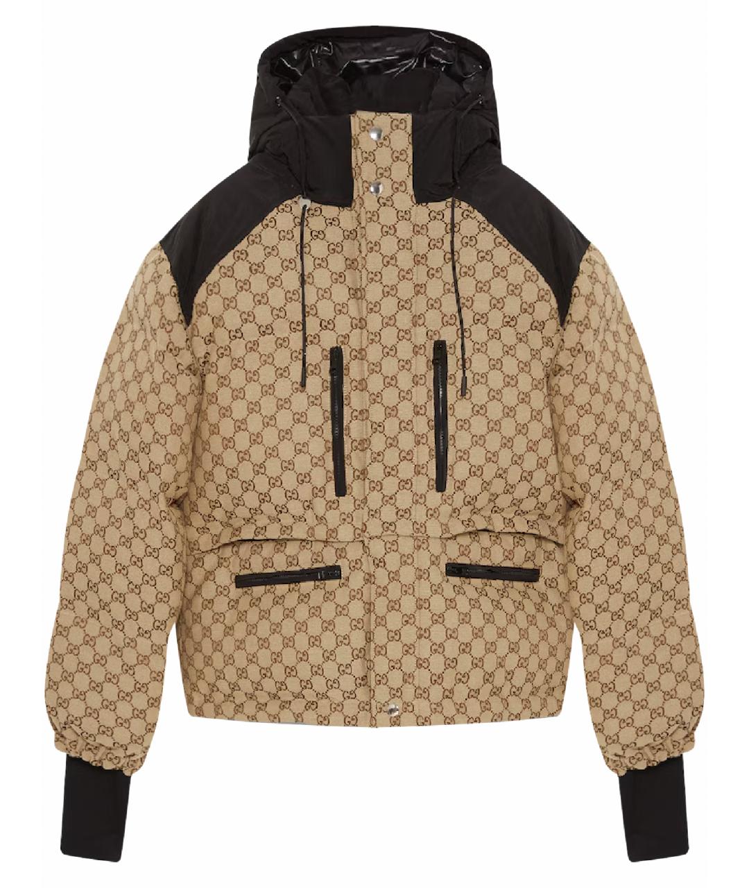 GUCCI Бежевая хлопковая куртка, фото 1