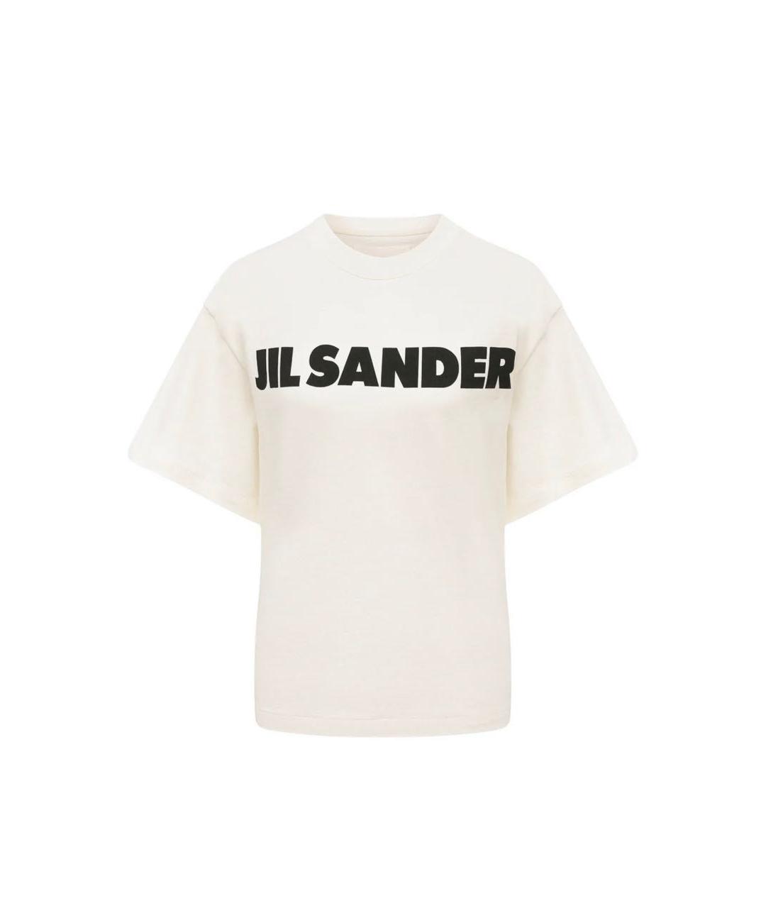 JIL SANDER Белая хлопковая футболка, фото 9