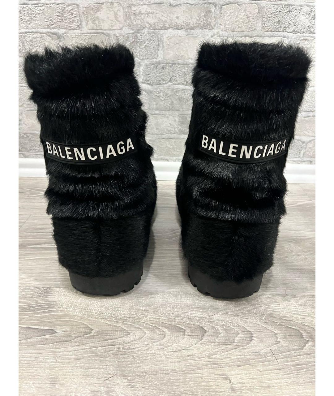 BALENCIAGA Черные высокие ботинки, фото 6