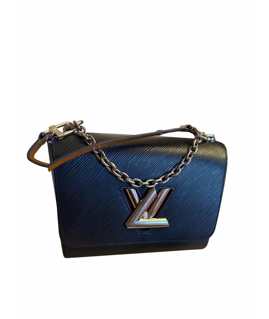 LOUIS VUITTON Черная кожаная сумка через плечо, фото 1