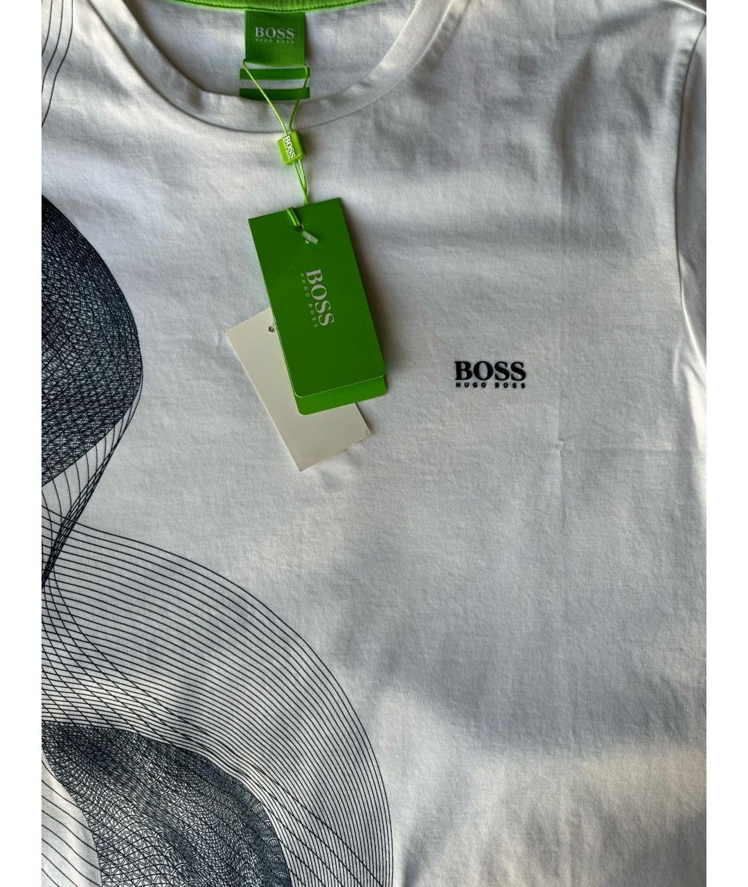 HUGO BOSS Белая хлопковая футболка, фото 3