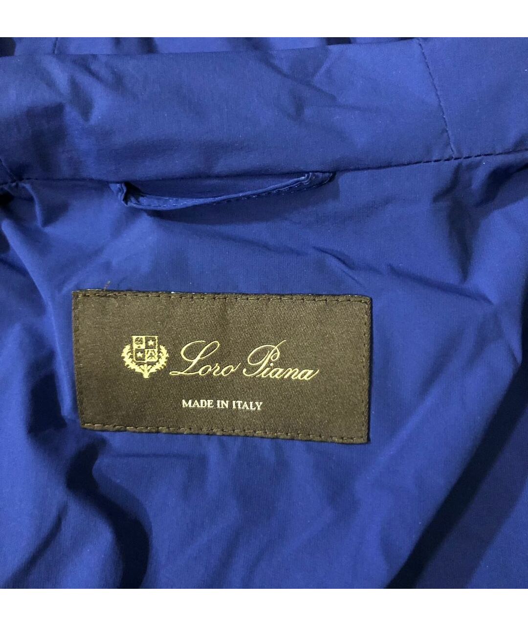 LORO PIANA Синяя полиамидовая куртка, фото 6